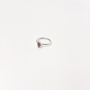 Red Garnet Ring 925 Sterling Silver